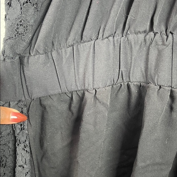 LANE BRYANT GIRL WITH CURVES DRESS LONG SLEEVE BLACK FLORAL LACE BUTTON FRONT 24 - Picture 10 of 10